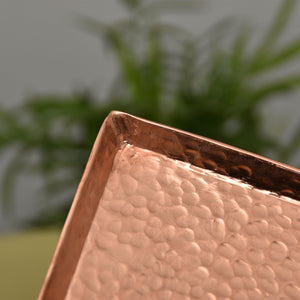 Handmade Pure Copper Tea Tray Teapot Teacup Tea Ceremony Accessories Rectangular Dry Bubble Table Kung Fu Tea Set Accessories acacuss