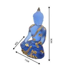 Handmade Resin Crafts Gift Transparent Buddha Statue Lucky Feng Shui Decoration Yoga Zen Home Buddhism Ornaments Micro Landscape acacuss
