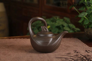 Handmade Yixing teapot Elegant Xishi Purple Clay Pot Raw Ore Green Clay All Handmade - ACACUSS