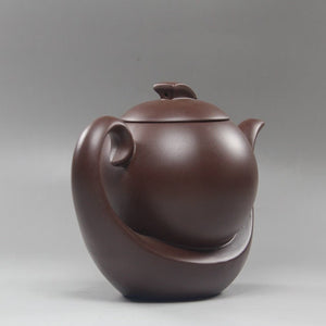 Handmade Yixing teapot Elegant Xishi Purple Clay Pot Raw Ore Green Clay All Handmade - ACACUSS