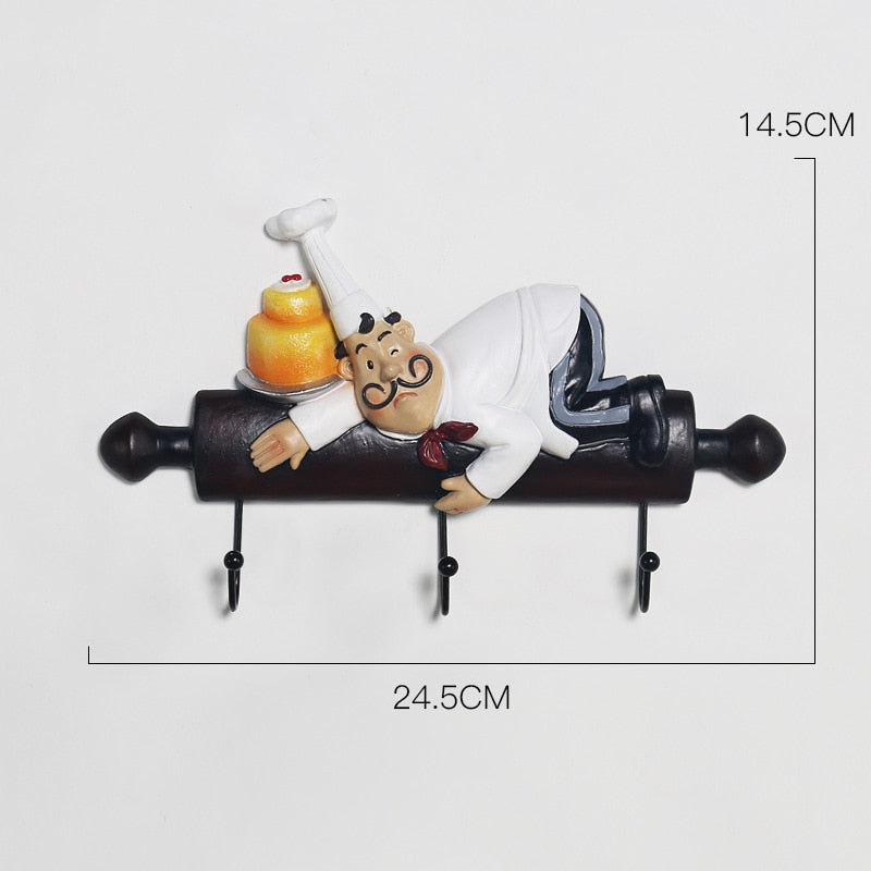 Statuen Home Wohnzimmer Dekoration Kawaii Zimmer Harz Hook Up Skulpturen Figuren für Innen Chef Ornamente Home Decor Craft