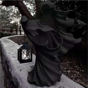 Hell's Messenger with Lantern- 2023 Upgraded Halloween Witch Lantern Decorations, Faceless Ghost Sculpture Resin Halloween Decor acacuss