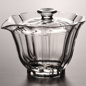 High End Baicai Glass Gaiwan Tea Cup with Filter Scald Proof Tea Cup Hand Holding Teapot High Quality Chinese Kung Fu Tea Set acacuss