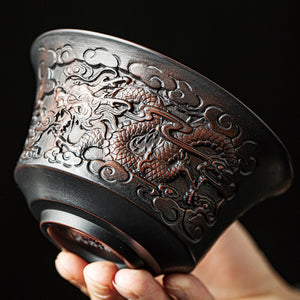 High-end Purple Pottery Chinese Teaset Gaiwan Tea Cups Lid Bowl Traditional Handmade Tea Brew Tea Cup Tea Bowl acacuss