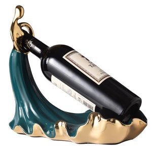 Home Decor Abstract Woman Wine Bottle Rack Holder Porcelain Crafts Luxury Bar Counter Table Ornaments TV Cabinet Decoration Gift acacuss