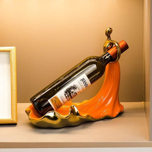 Home Decor Abstract Woman Wine Bottle Rack Holder Porcelain Crafts Luxury Bar Counter Table Ornaments TV Cabinet Decoration Gift acacuss