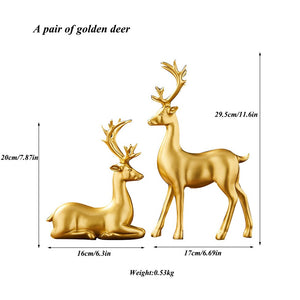 Home Decor Decorative Statues Sculpture House Home Decoration Living Room Nordic modern graffiti painted water transfer deer acacuss