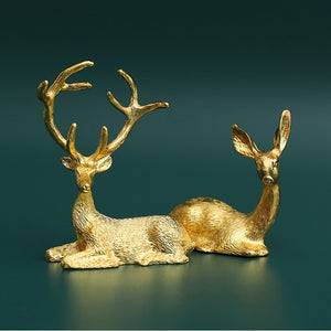 Home Decor Decorative Statues Sculpture House Home Decoration Living Room Nordic modern graffiti painted water transfer deer acacuss