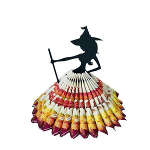 2023 Home Wooden Halloween Black Witch Napkin Holder New Creativity Kitchen Dining Room Decorative Ornament acacuss