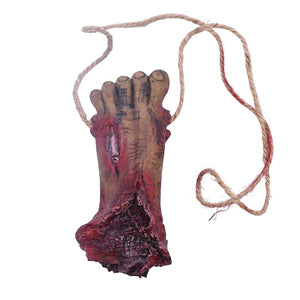 Horror Halloween Ornament Hanging Pendant Scary Bloody Mouse Bat Finger Hanging Props Haunted House Halloween Decorations acacuss