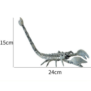 Horror Spider Scorpion Crow Mouse Skeleton Bones Happy Halloween Party Decoration Props Creepy Animal Frightening Ornaments acacuss