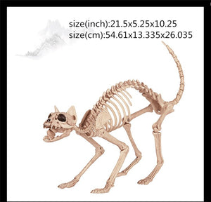 Hot Skeleton animal 100% Plastic Animal Skeleton Bones Horror Halloween Christmas Prop animal Crow Skeleton Decoration New Year acacuss