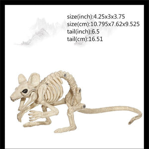 Hot Skeleton animal 100% Plastic Animal Skeleton Bones Horror Halloween Christmas Prop animal Crow Skeleton Decoration New Year acacuss