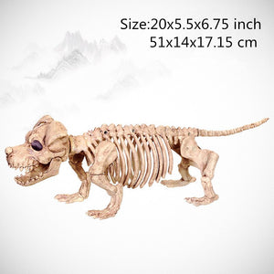 Hot Skeleton animal 100% Plastic Animal Skeleton Bones Horror Halloween Christmas Prop animal Crow Skeleton Decoration New Year acacuss