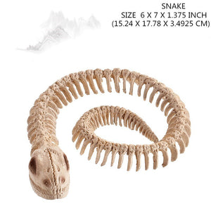 Hot Skeleton animal 100% Plastic Animal Skeleton Bones Horror Halloween Christmas Prop animal Crow Skeleton Decoration New Year acacuss