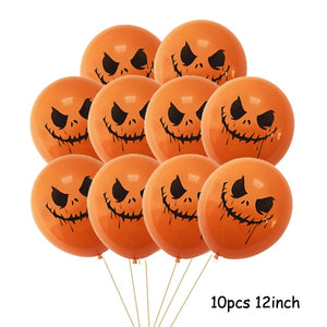 Huge Standing Halloween Pumpkin Ghost Balloons Witch Bat Spider Foil Ballon Inflatable Kids Toys Globos Halloween Party Supplies acacuss