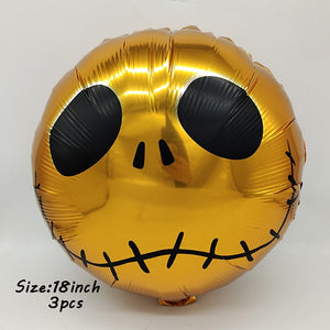 Huge Standing Halloween Pumpkin Ghost Balloons Witch Bat Spider Foil Ballon Inflatable Kids Toys Globos Halloween Party Supplies acacuss