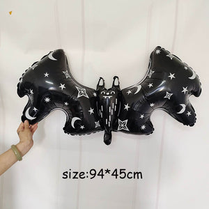 Huge Standing Halloween Pumpkin Ghost Balloons Witch Bat Spider Foil Ballon Inflatable Kids Toys Globos Halloween Party Supplies acacuss