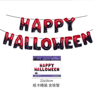 Huge Standing Halloween Pumpkin Ghost Balloons Witch Bat Spider Foil Ballon Inflatable Kids Toys Globos Halloween Party Supplies acacuss
