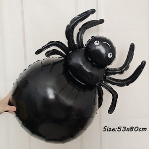 Huge Standing Halloween Pumpkin Ghost Balloons Witch Bat Spider Foil Ballon Inflatable Kids Toys Globos Halloween Party Supplies acacuss