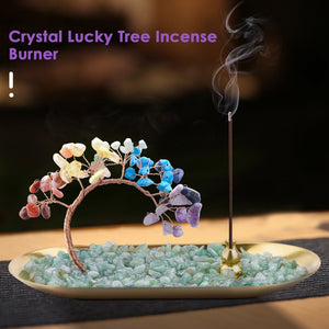 Incense Holder Crystal Incense Burner Holder 7 Chakra Crystal Incense Sticks Holder Incense Trays for Wealth & Luck Home Garden acacuss
