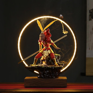 Incense Waterfall Burner With Led Lighting - acacuss