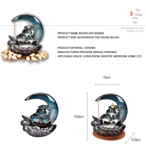 Incense stick holder - Moon Incense Burner - acacuss