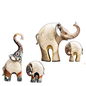India Style Sculpture Resin Animal Modern Elephant Statues Office Desktop Home Room Decoration Figurine Retro Figures Decorative acacuss