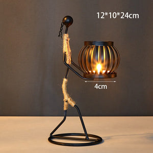 Iron Candle Holders Home Decor Creative Candle Holder Party Decoration Accessories Romantic Candlestick Table Ornament Unique acacuss