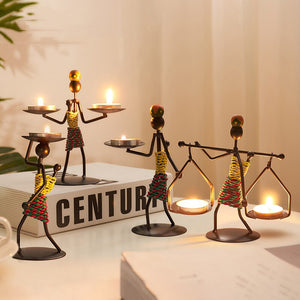 Iron Candle Holders Home Decor Creative Candle Holder Party Decoration Accessories Romantic Candlestick Table Ornament Unique acacuss