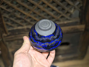 JIANZHAN Chinese Song Style Jian Kiln Tea Bowl Glorious Change Tenmoku Glaze Cup Porcelain by Great Potter Bingkun Cai Giftbox acacuss