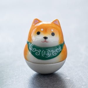 Japanese Ceramic Daruma Crafts Cartoon Lucky Cat Fortune Ornament Landscape Home Decor Accessories Gifts Living Room Decoration acacuss