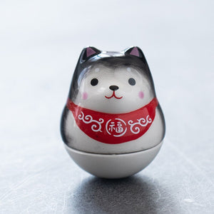 Japanese Ceramic Daruma Crafts Cartoon Lucky Cat Fortune Ornament Landscape Home Decor Accessories Gifts Living Room Decoration acacuss