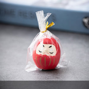Japanese Ceramic Daruma Doll Crafts Lucky Charm Fortune Ornament Landscape Home Decor Miniature Accessories Gifts Desk acacuss