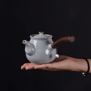 Japanese Ceramic Kyusu Teapot Vintage Side Handle Tea po Drinkware 200ML acacuss