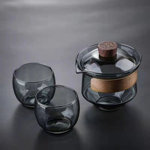 Japanese Glass Gaiwan Tea Tureen Single Heat-resistant and Scald Proof Sancai Cup Tea Set Kung Fu Tea Cup and Bowl acacuss