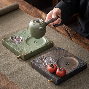 Japanese Kung Fu Tea Set Home Ceramic Teacup Teapot Rough Pottery Simple Portable Travel Tea Set Tea Pot and Cup Set acacuss