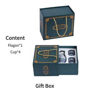 Japanese Style Sake Wine Warm Chinese Wine Set Home Ceramic Sake Wine Set Lady acacuss