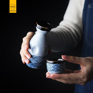 Japanese Style Sake Wine Warm Chinese Wine Set Home Ceramic Sake Wine Set Lady acacuss