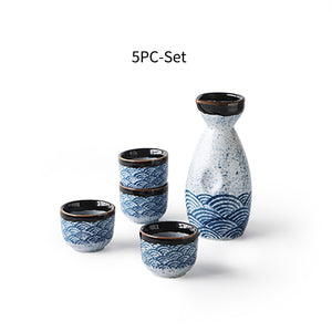Japanese Style Sake Wine Warm Chinese Wine Set Home Ceramic Sake Wine Set Lady acacuss
