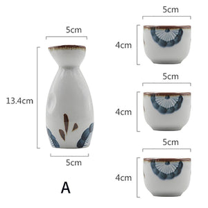 Japanese ceramic wine set Hotel restaurant small wine set Bar tool Sake flagon acacuss