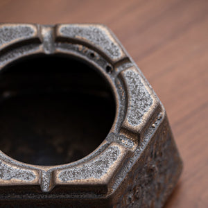 Japanese style rusty ashtray ceramic ancient well ashtray smoke cup home living room decoration office tea desktop ornaments acacuss