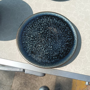 Jian Zhan 170ml Tenmoku Gaiwan Chinese Sancai Tea Cup Flower Bloom Tenmoku Glaze Ceramic Tea Tureen Intangible Cultural Heritage acacuss