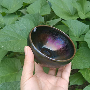Jian zhan Kiln Change Tenmoku Tea Cup Glorious Color Change Tea Bowl Ceramic Chinese Intangible Cultural Heritage Gift Box acacuss