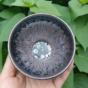 Jian zhan Tenmoku Tea Cup Pink Great Glazed Kiln Fired Tea Bowl Ceramic Natural Clay Glaze Chinese Intangible Cultural Heritage acacuss