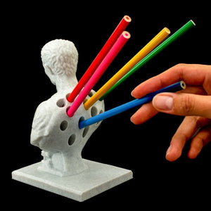 Julius Caesar statue Office Desk Pen Holder Office Desk Organizer Office Decor pen Rack Gift Stationery teacher gift acacuss