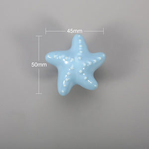 KAK Ceramic Cartoon Furniture Knobs Kids Room Drawer Closet Handles for Cabinets Colorful Cloud Star Kitchen Handle Hardware acacuss