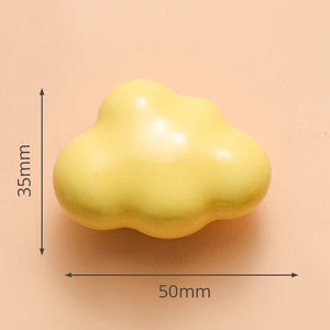 KAK Ceramic Cartoon Furniture Knobs Kids Room Drawer Closet Handles for Cabinets Colorful Cloud Star Kitchen Handle Hardware acacuss
