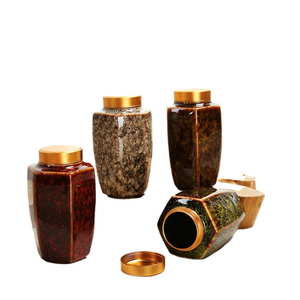 Kiln Change Ceramic Mini Sealed Saving Tea Jar - ACACUSS