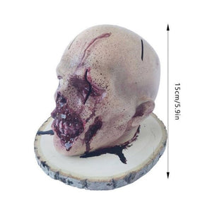 Kitchen Storage Head Holder Skull Kitchen Fruit Knife Storage Rack Ornament Party Fruit Storage Rack Halloween Ornament Gift acacuss